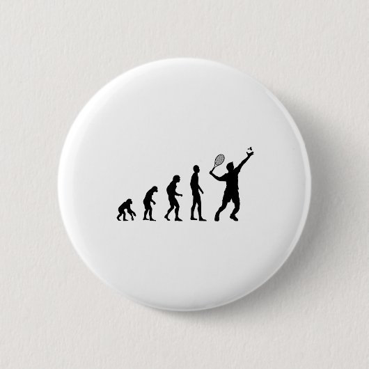 Badminton Evolution Shuttle Lustig Button (Vorderseite)