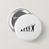 Badminton Evolution Shuttle Lustig Button (Vorne & Hinten)