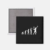 Badminton Evolution Shuttle Lustig Magnet (Vorderseite/Rückseite)