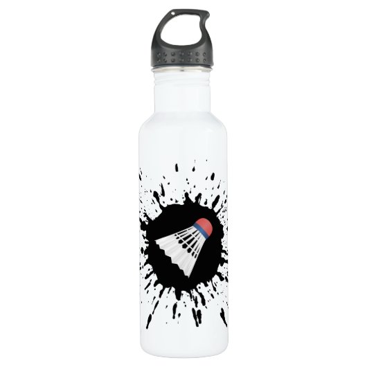 Badminton-Explosion Trinkflasche (Vorderseite)
