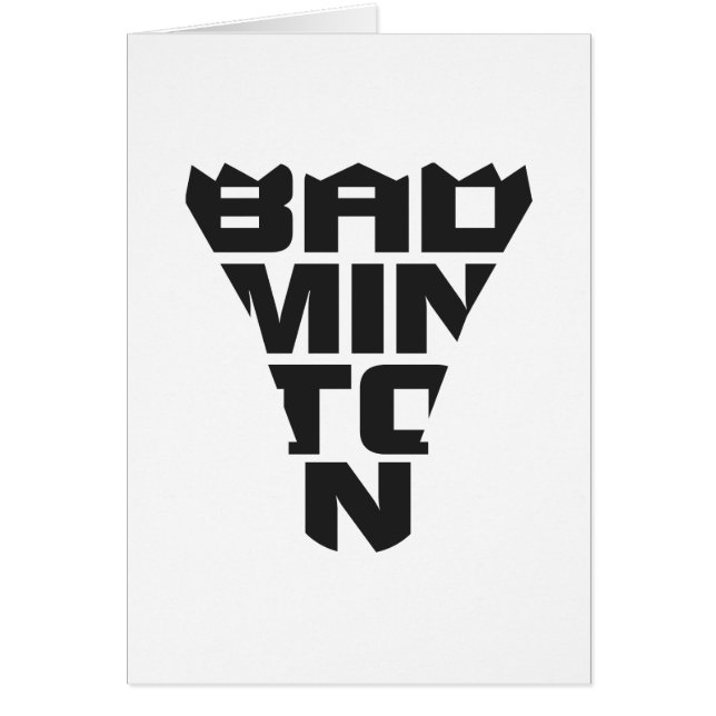 Badminton-faltende Karte (Vorne)