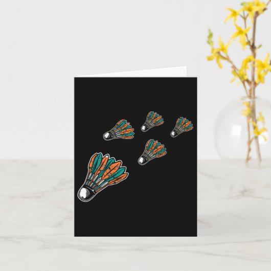 Badminton farbiger Shuttleservice für Badminton Pl Karte (Gelbe Blume)