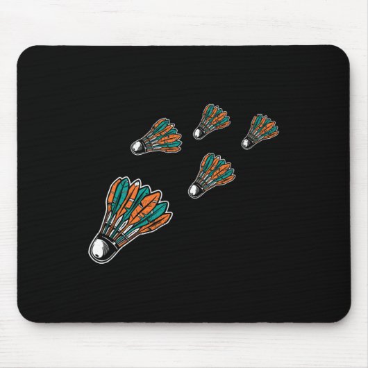 Badminton farbiger Shuttleservice für Badminton Pl Mousepad (Vorne)