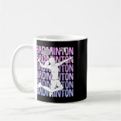 Badminton Federball Mädchen Frauen Kaffeetasse (Links)