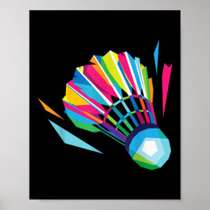Badminton Federball Schläger Sport Badminton Pop A Poster