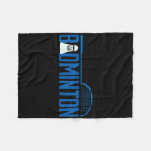 Badminton Federball Shuttlecock Für Badminton Spie Fleecedecke (Vorderseite (Horizontal))