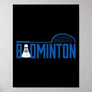 Badminton Federball Shuttlecock für Badminton Spie Poster