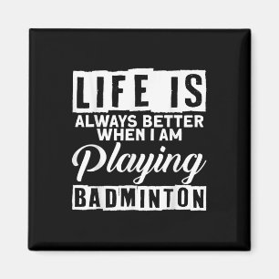 Badminton Federball Sport Badminton Spieler Traine Magnet
