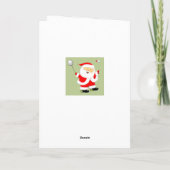 Badminton Feiertagskarte (Rückseite)