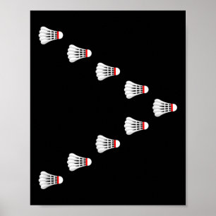 Badminton - Flying in V-Formation Poster