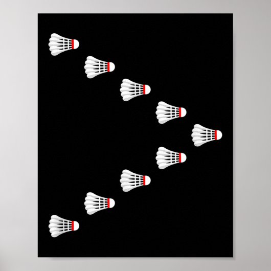 Badminton - Flying in V-Formation Poster (Vorne)