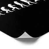 Badminton For Human Evolution Poster (Ecke)