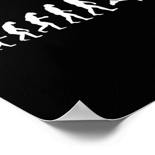 Badminton For Human Evolution  Poster (Ecke)