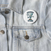 Badminton Forever Cartoon Shuttle und Racket Graph Button (Beispiel)