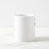 Badminton Forever Cartoon Shuttle und Racket Graph Kaffeetasse (Mittel)