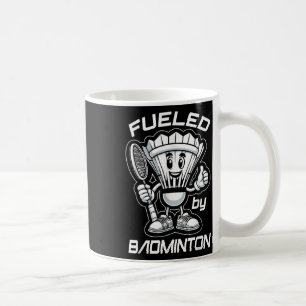 Badminton Forever Cartoon Shuttle und Racket Graph Kaffeetasse