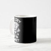 Badminton Forever Cartoon Shuttle und Racket Graph Kaffeetasse (Vorderseite Links)