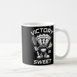 Badminton Forever Cartoon Shuttle und Racket Graph Kaffeetasse