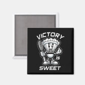 Badminton Forever Cartoon Shuttle und Racket Graph Magnet (Vorderseite/Rückseite)
