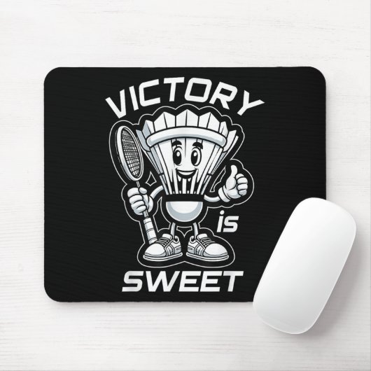 Badminton Forever Cartoon Shuttle und Racket Graph Mousepad (Mit Mouse)