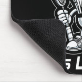 Badminton Forever Cartoon Shuttle und Racket Graph Mousepad (Ecke)