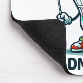 Badminton Forever Cartoon Shuttle und Racket Graph Mousepad (Ecke)
