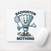 Badminton Forever Cartoon Shuttle und Racket Graph Mousepad (Mit Mouse)