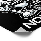 Badminton Forever Cartoon Shuttle und Racket Graph Poster (Ecke)