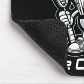 Badminton Forever Cartoon-Shuttlecock und Schläger Mousepad (Ecke)