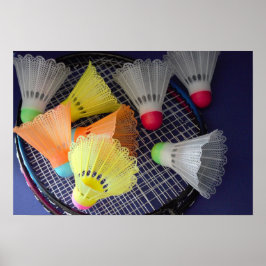 Badminton-Foto Poster