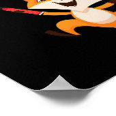 Badminton Fox Poster (Ecke)