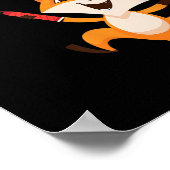 Badminton Fox Poster (Ecke)