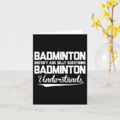 Badminton Frage keine Albernen Fragen Badminton Un Karte (Gelbe Blume)