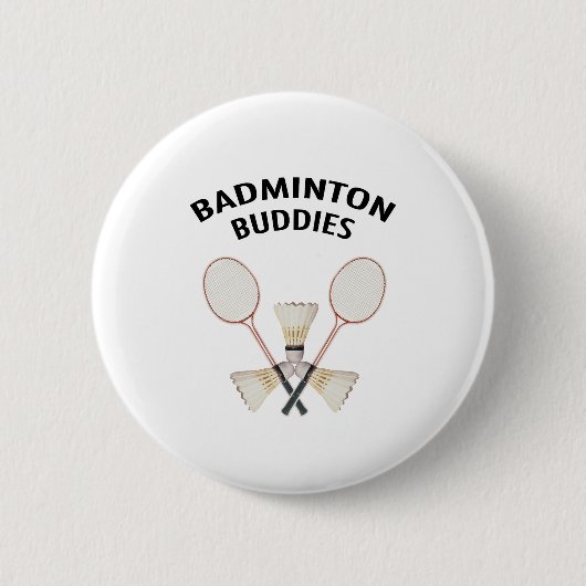 Badminton-Freunde Button (Vorderseite)