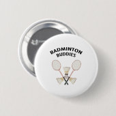Badminton-Freunde Button (Vorne & Hinten)