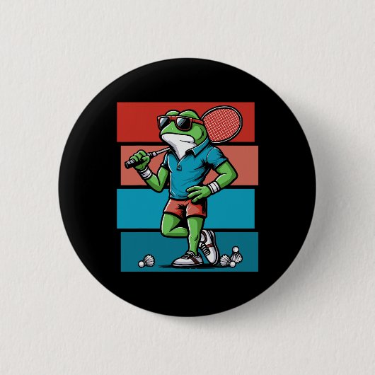 Badminton Frog Shuttle Poona Button (Vorderseite)