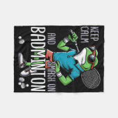 Badminton Frog Shuttle Poona Fleecedecke (Vorderseite (Horizontal))