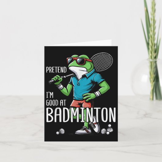 Badminton Frog Shuttle Poona Karte (Vorderseite)
