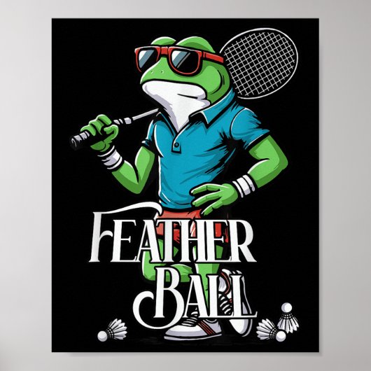 Badminton Frog Shuttle Poona Poster (Vorne)