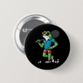 Badminton Frosch Shuttle Poona  Button (Vorne & Hinten)