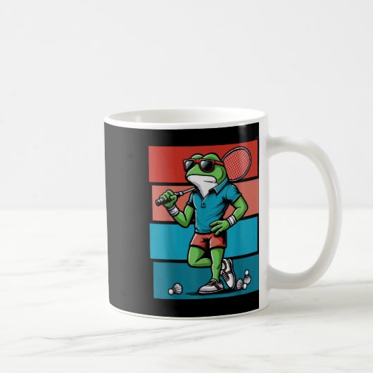 Badminton Frosch Shuttle Poona Kaffeetasse (Rechts)
