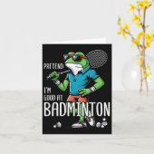 Badminton Frosch Shuttle Poona Karte (Gelbe Blume)