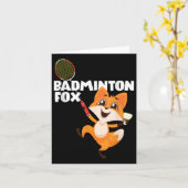 Badminton Fuchs Karte (Gelbe Blume)