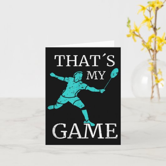 Badminton Funny Quotes Badminton Player Karte (Gelbe Blume)