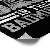 Badminton Funny Saying Player Gift  Poster (Ecke)