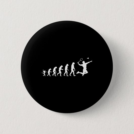 Badminton für die menschliche Evolution Button (Vorderseite)
