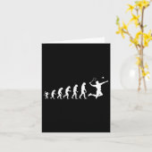 Badminton für die menschliche Evolution Karte (Gelbe Blume)