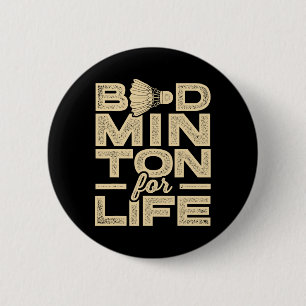 Badminton für Life Badminton Player Shuttle Cross Button