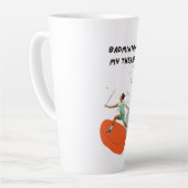 Badminton für Player Latte-Tasse Milchtasse (Linke Ecke)