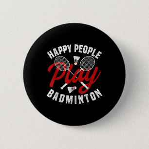 Badminton Game Coach Happy Shuttle Badminton Playe Button